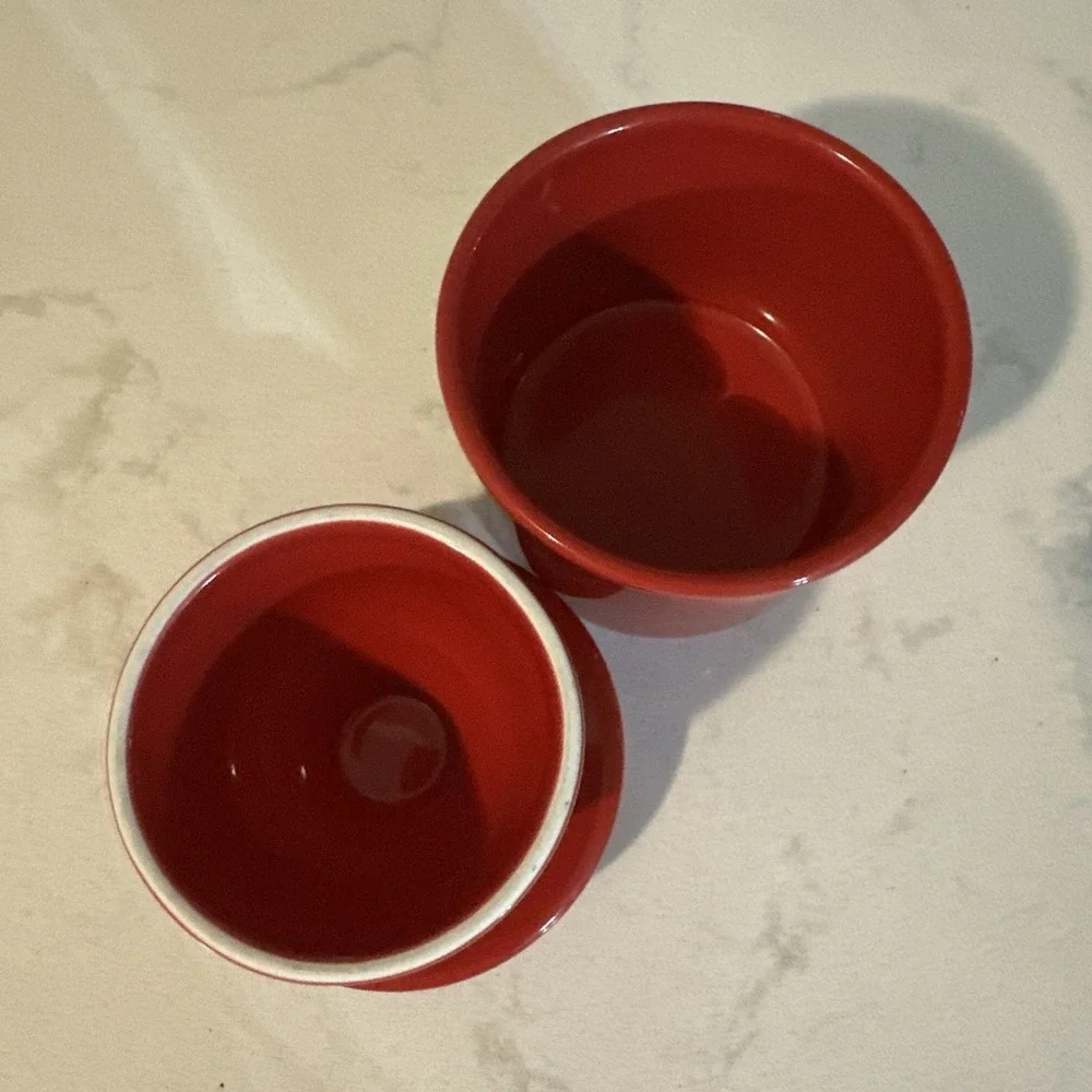 Original Butter Bell  Butter Crock ‎ Red Keeps Butter Soft